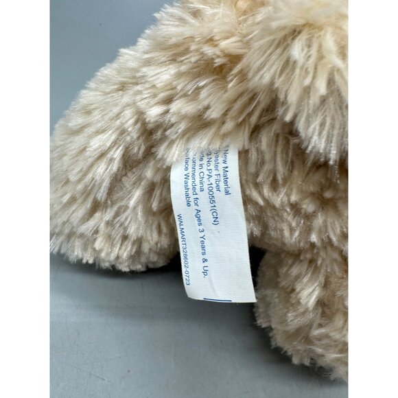 Plush Puppy Dog Stuffed Animal Toy With Heart Ribbon Used READ - Picture 4 of 6